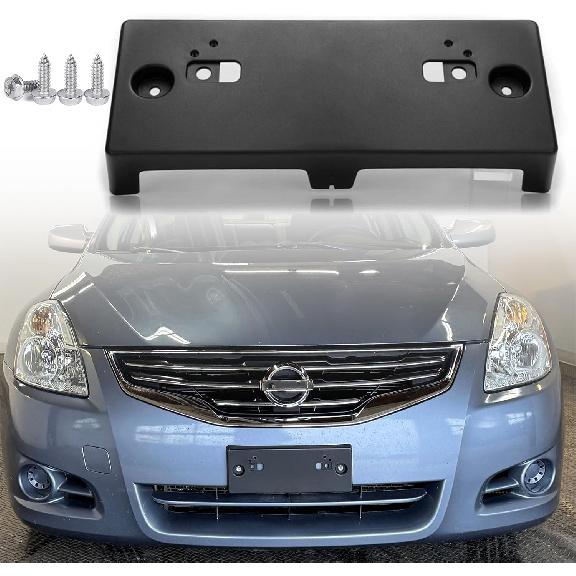 FASTCHE Front License Plate Frame Compatible with 2010 2011 2012 Nissan Altima Front Bumper License Plate Holder Mounting Bracket Replace #