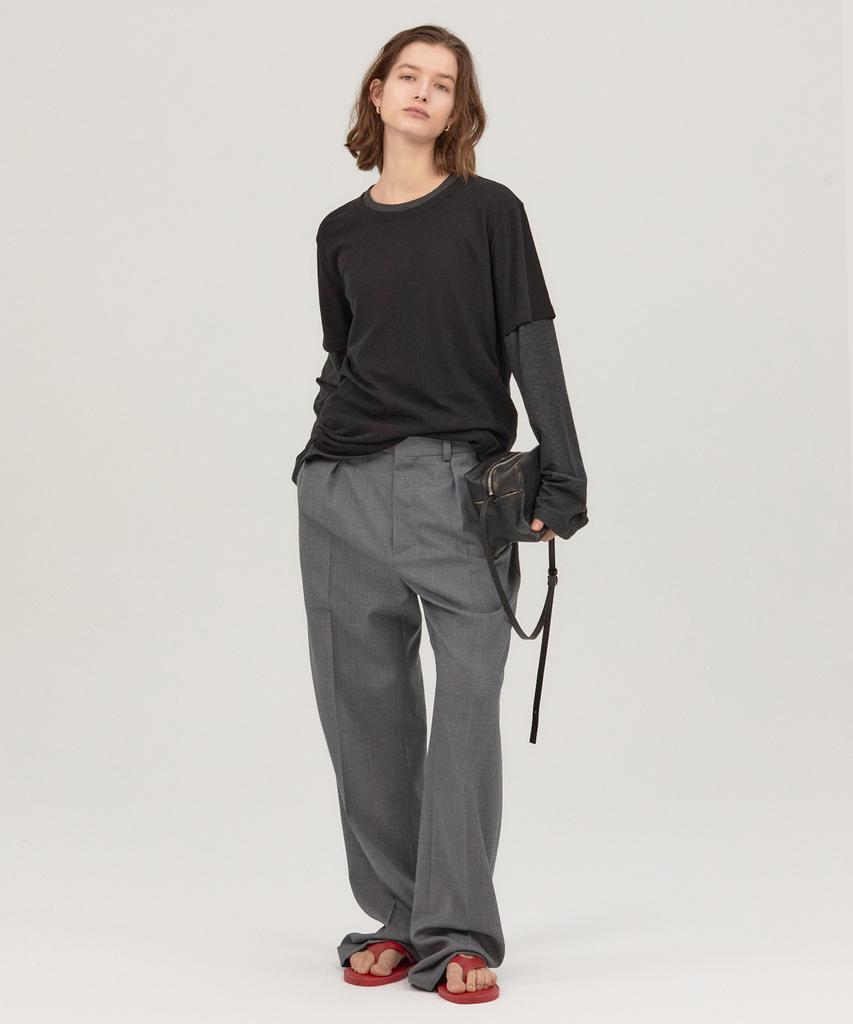 NOHANT Layerd T-Shirts Set Black