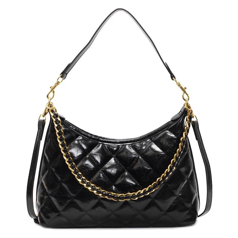 

Bag Women s New Fashion Chain Dumpling Bag Shoulder Bag чорний