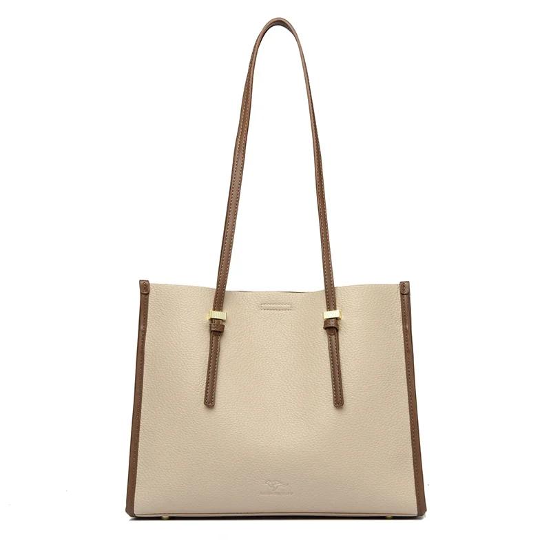 Luxury Designer Large Handbag For Women Brand Purse Female Genuine High Quality Leather Shoulder Bag Female Tote Bags New