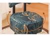 High-Leg Small Stool with Wheels - Versatile Chair for Living Room or Entryway