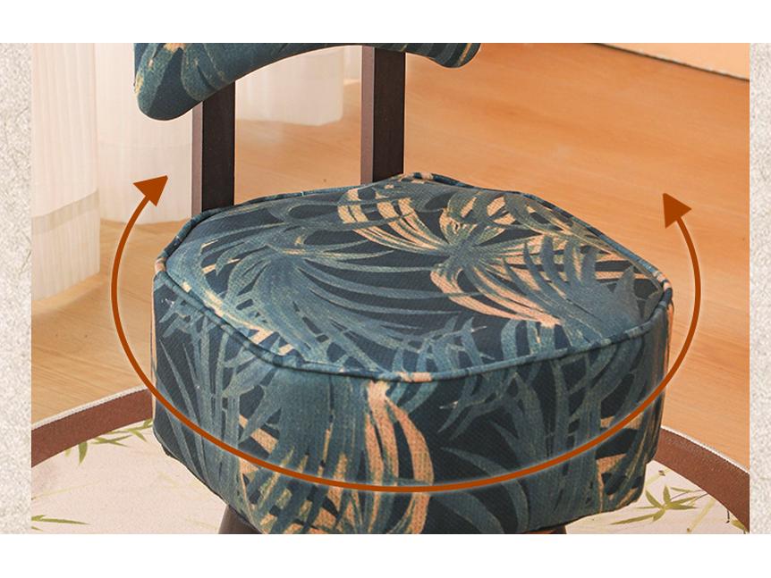 High-Leg Small Stool with Wheels - Versatile Chair for Living Room or Entryway