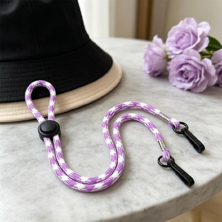 Bucket Hat Retention Cord Braided Chin Strap with Adjustable Cord Lock Double End Clip for DIY Hat Repair, Travel, and Fishing Use
