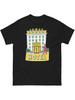 Casual Streetwear T-shirt with Bold Hotel Graphic Print- Black Crew Neck Short Sleeve Tee
