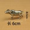 Solid pure brass office desktop zodiac cow small ornament bronze tea pet jewelry handicraft gifts zodiac cow