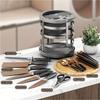 360 °Rotation Stainless Steel Knife Holder Stand for Knives Kitchen Multifunctional  Stands for Cutlery Inserted Block Storage