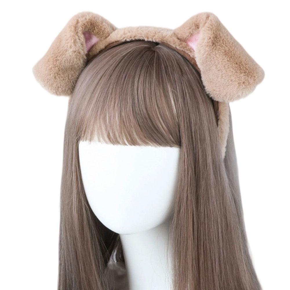 Bandeaux d'oreille en peluche mignons pour chiens dalmatiens Bandeau de spa Oreilles d'animaux réalistes Accessoires de convention de bande dessinée Accessoire de fête de festival