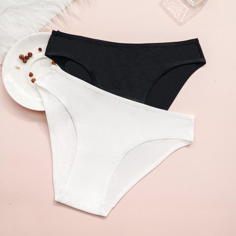 Women's Cotton Briefs Comfortable Underwear Low-rise and Hip-lifting Cotton Panties