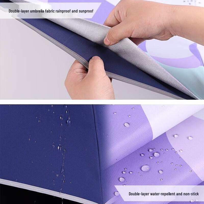 Kids' Cosmic World Reverse Double-Layer Windproof Straight Umbrella