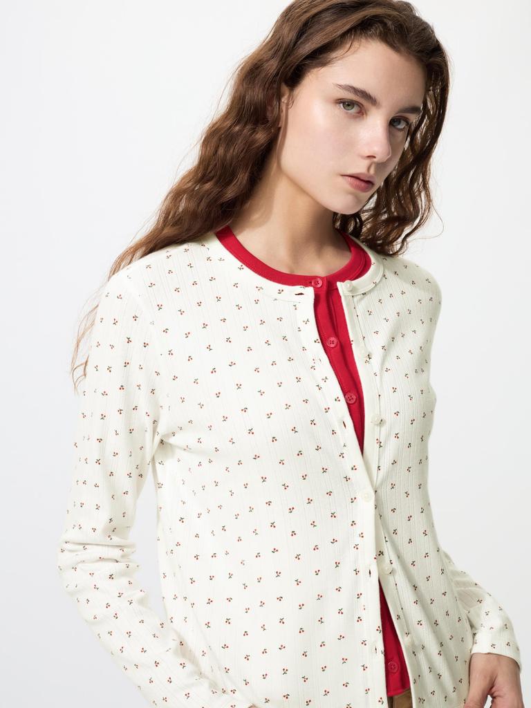 Uniqlo Pointel Cardigan  Print 