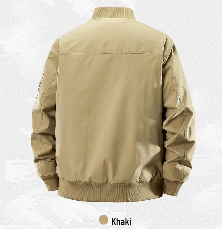 Men's Autumn/Winter Thick Cotton Jacket with Fashionable Baseball Collar - Casual American Workwear, Windproof, Warm Outerwear