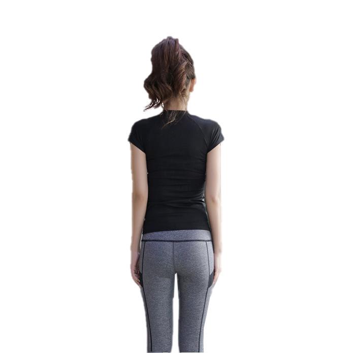 Women's Quick-Dry Short Sleeve Yoga & Running T-Shirt