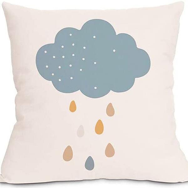 Moderne minimalistisk INS regnbue putetrekk friskt trykt lin putetrekk stue sofa