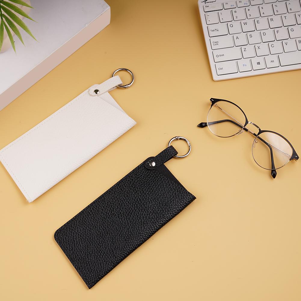 Leather Sunglasses Storage Bag Reading Eyeglasses Case Protective Box Hanging Glasses Portable Cover Sunglasses