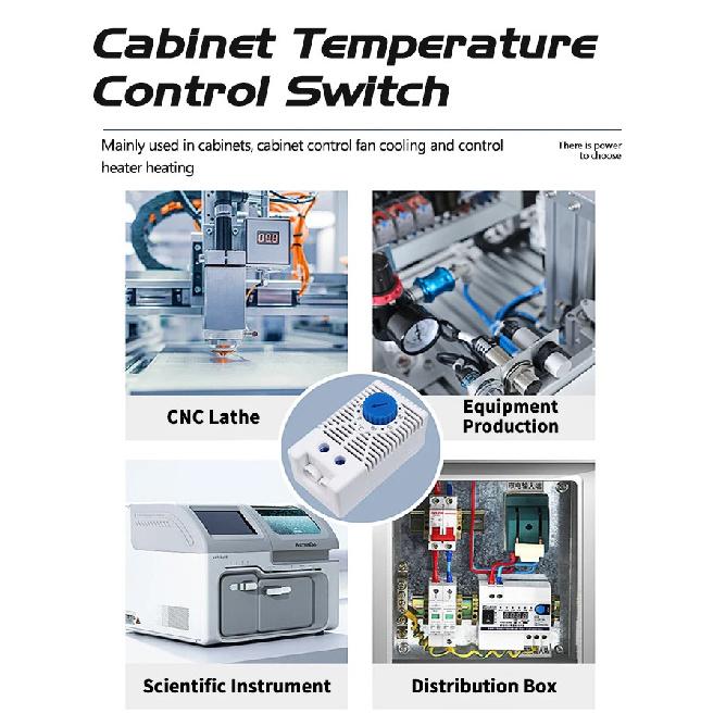 CG KTO011 KTS011 NC/NO Cabinet Temperature Controller 0-60℃ DIN Rail Mechanical Thermoregulator Compact Bimetallic Thermostat
