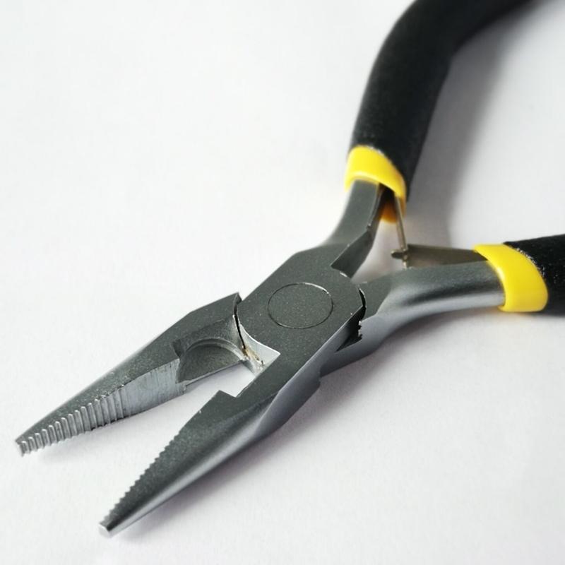 Metal Steel Pliers For I-tip Hair Extension Micro Nano Ring Hair Rings Hair Plier Tools Microlink Hair Extensions Micro Beads