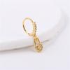 Fashion Women'S Pendant Nose Ring Hanging Button Paperclip Zircon Nose Ring Pendant Cartilage Earrings Nose Accessories