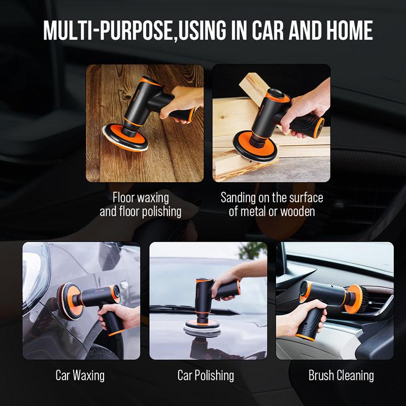 Akcesoria samochodowe Bezprzewodowa maszyna do polerowania i woskowania Mała szlifierka do narzędzi elektrycznych Mała i wygodna maszyna do polerowania karoserii