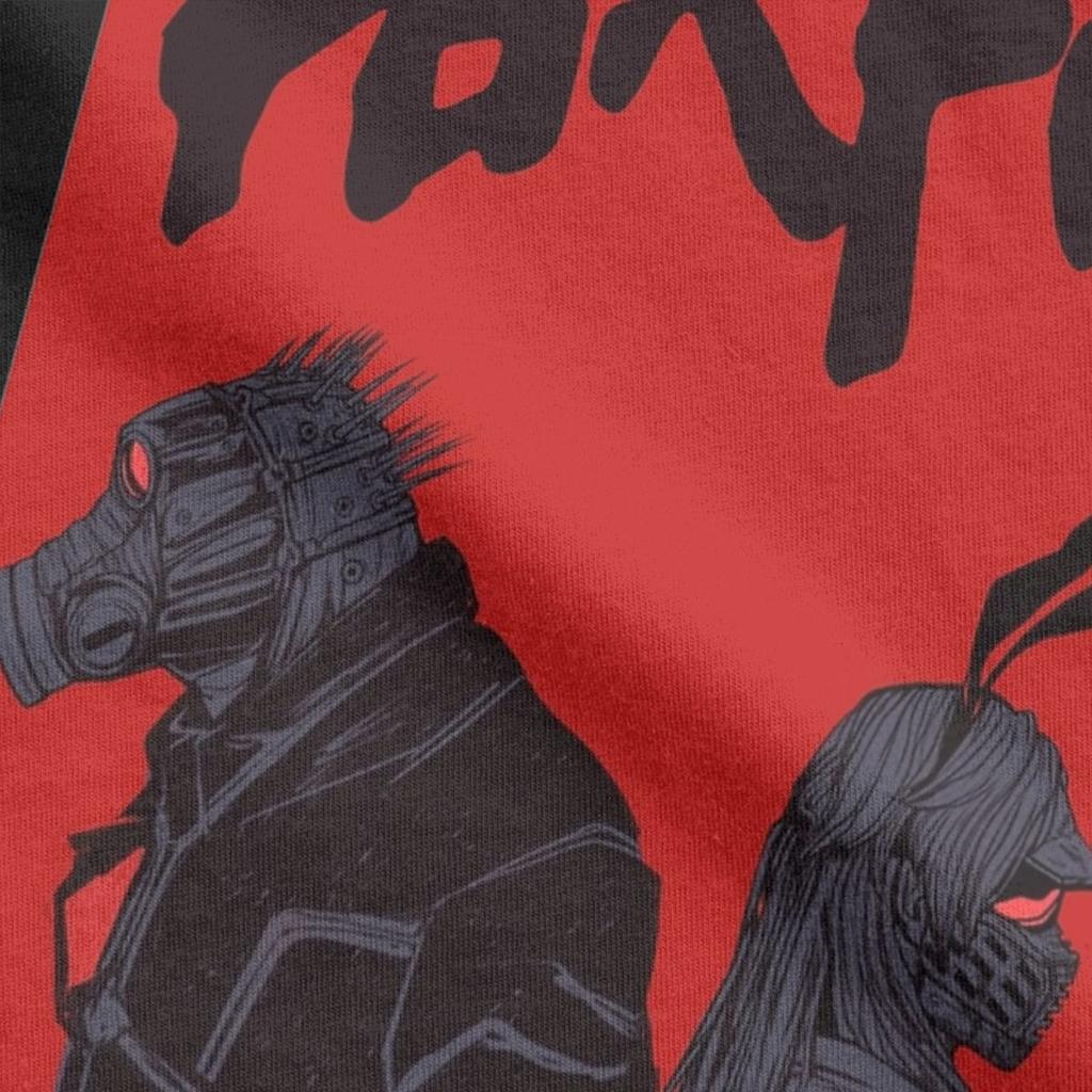 Dorohedoro Caiman And Nikaido Men T Shirts Anime Novelty Tees Short Sleeve Round Neck T-Shirt Pure Cotton Birthday Gift Clothes