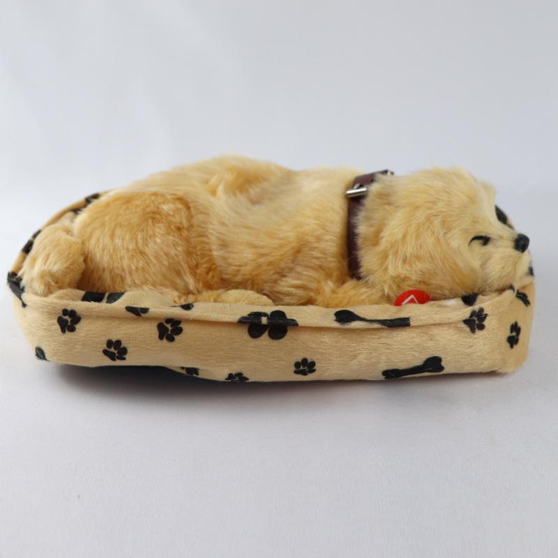 

Имитация меха животного, предметы интерьера, реалистичная спящая дышащая игрушка-собака, плюшевая кукла животного, дети