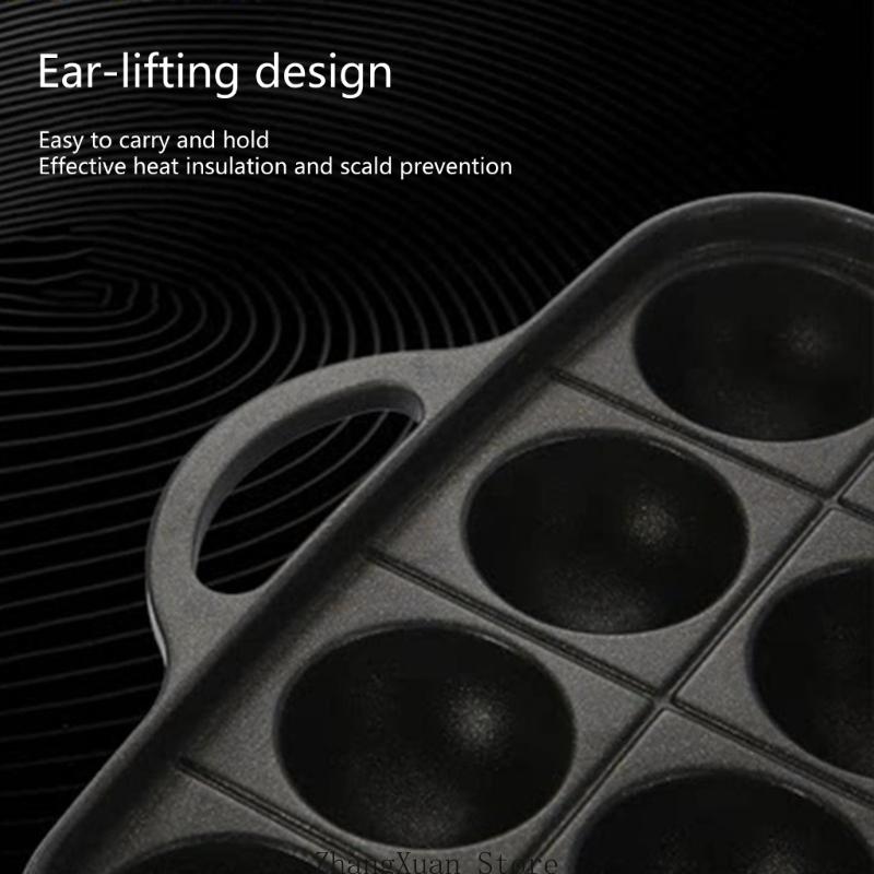 3XUF Nonstick Octopuses Ball Pancake Maker Octopuses Meatball Pan Kitchen Cookware