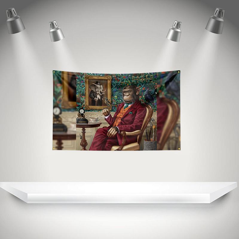 THE H-Haken Flag Rock Music Band Banner HD Printing Tapestry Exhibition, Music Band Fans, Garage Decor