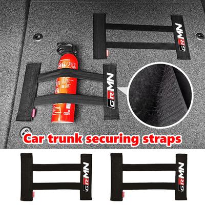 Car Interior Organizer Back Rear Trunk Storage Mesh Fixed Straps For GRsport Hilux Aygo Yaris Corolla Rav4 CHR Auris