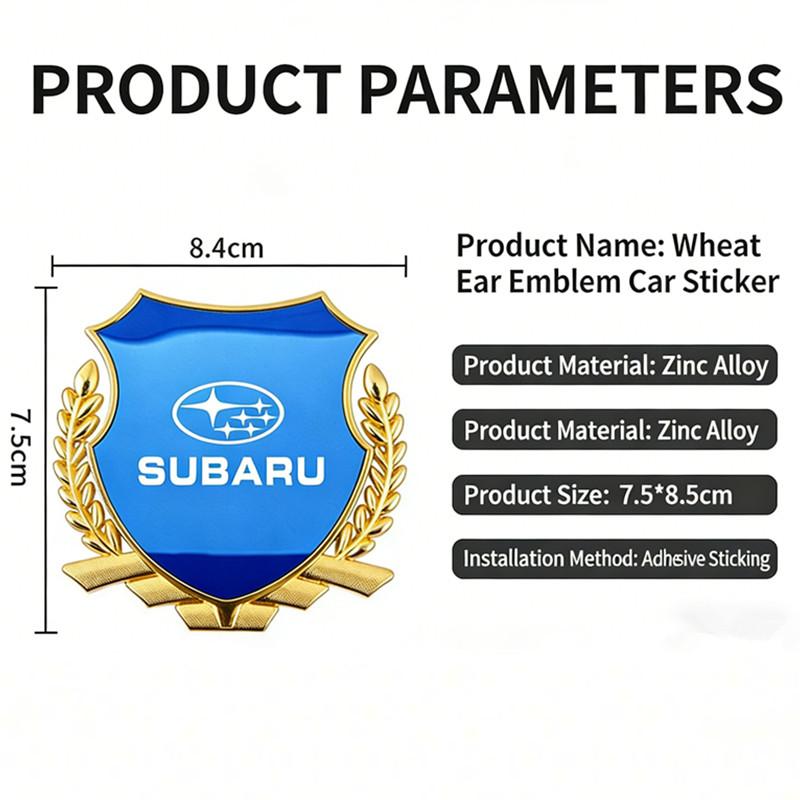 Metal Car Body Side Rear Tail Badge Sticker For Subaru Impreza Legacy Outback WRX STI BRZ XV Forester siu2
