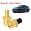 2 szt. Mosiężny adapter do pompowania powietrza z trzpieniem zaworu wewnątrz 1/4" NPT (M) Do standardowego zaworu Schradera (M) Złącze do pompowania opon