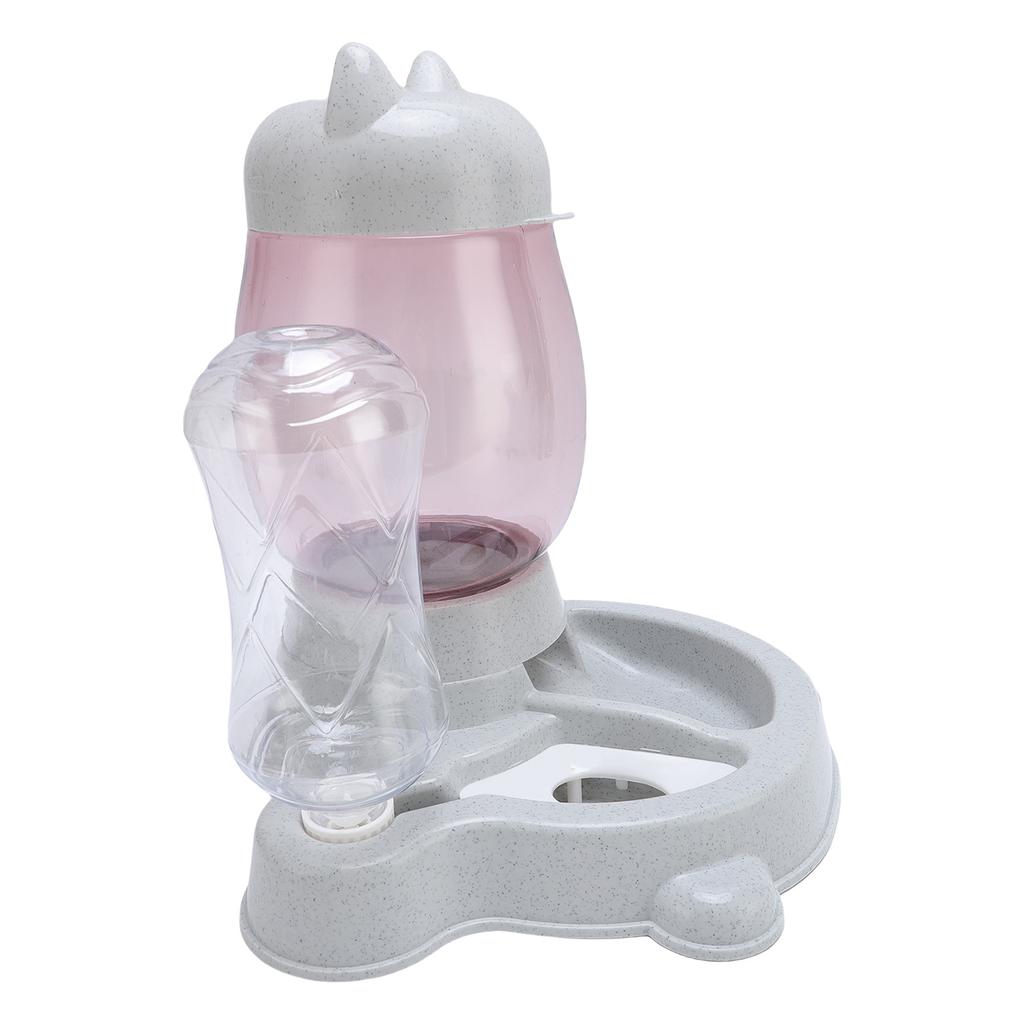 Distribuitor Automat de Apă pentru Animale de Companie cu Bol Multifuncțional Capacitate Mare Set Hrănitor și Adăpător