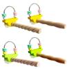 Multifunktionaler Holz-Papageienständer Holz-Vogelstangenständer Spielständer Papageienspielzeug für die Anreicherung von Vögeln