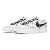 Nike Blazer Synthetic Leather Slip Resistant Abrasion Resistant Low top Skateboard Shoes Unisex DA6364-101(Team1478-)