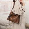 New retro lazy wind women's bag, premium simple and versatile shoulder messenger bag, trendy commuter, premium tote bag