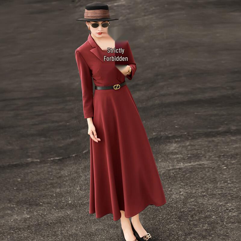 Elegant Embroidered A-Line Blazer Dress