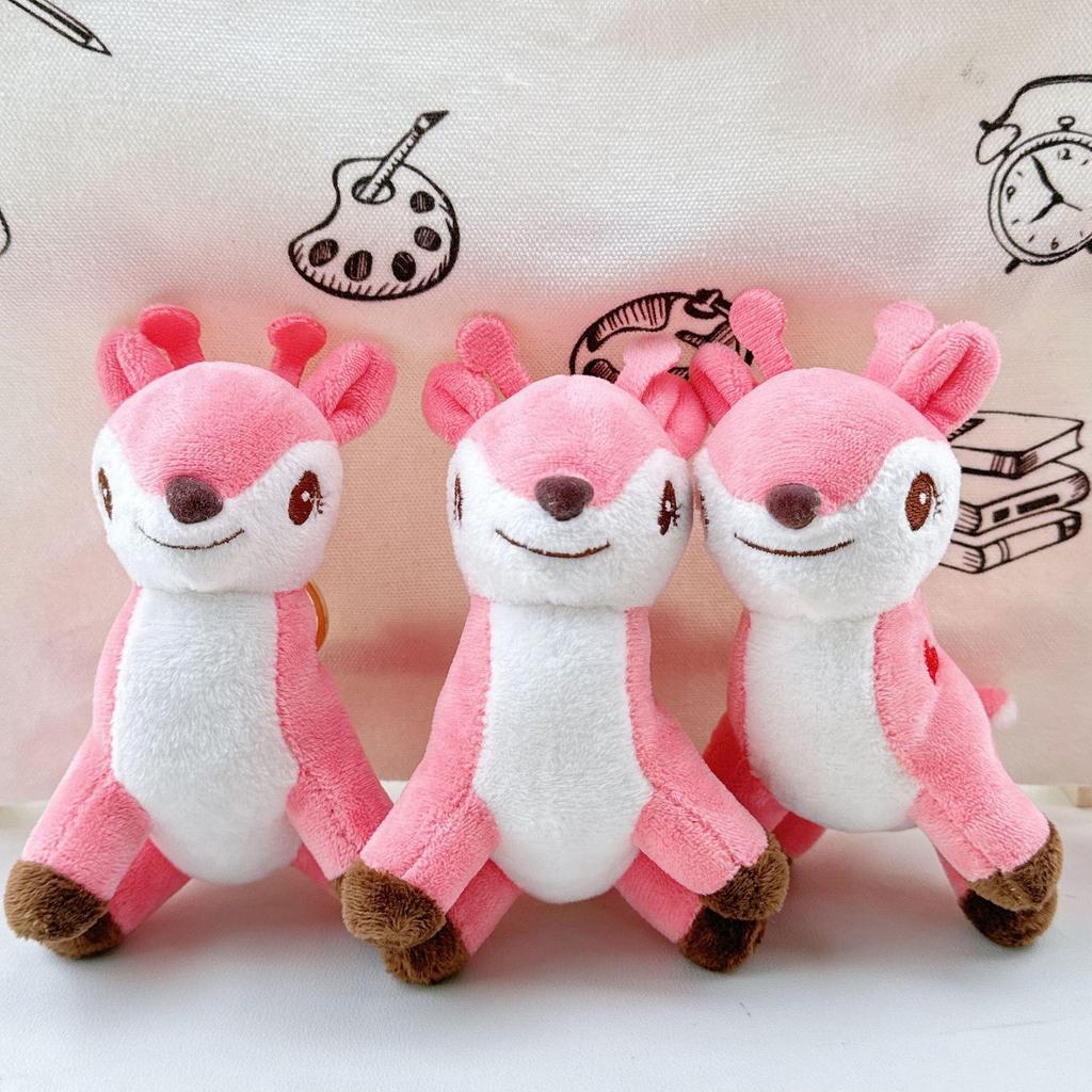 Cross-border Forest Animal Fawn Plush Deer Backpack Pendant