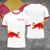 2025, the Latest Red Bull T-shirt, Fashionable Racing T-shirt, 3D Red Bull Print T-shirt, Urban Fashion, Red Bull Clothing