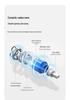 304 Stainless Steel Rotating Shower & Bathtub Faucet, Hot/Cold, Wall-Mounted, Concealed Installation.