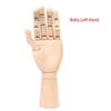 Right Left Wooden Hand Model Sketching Drawing Jointed Movable Fingers Mannequin