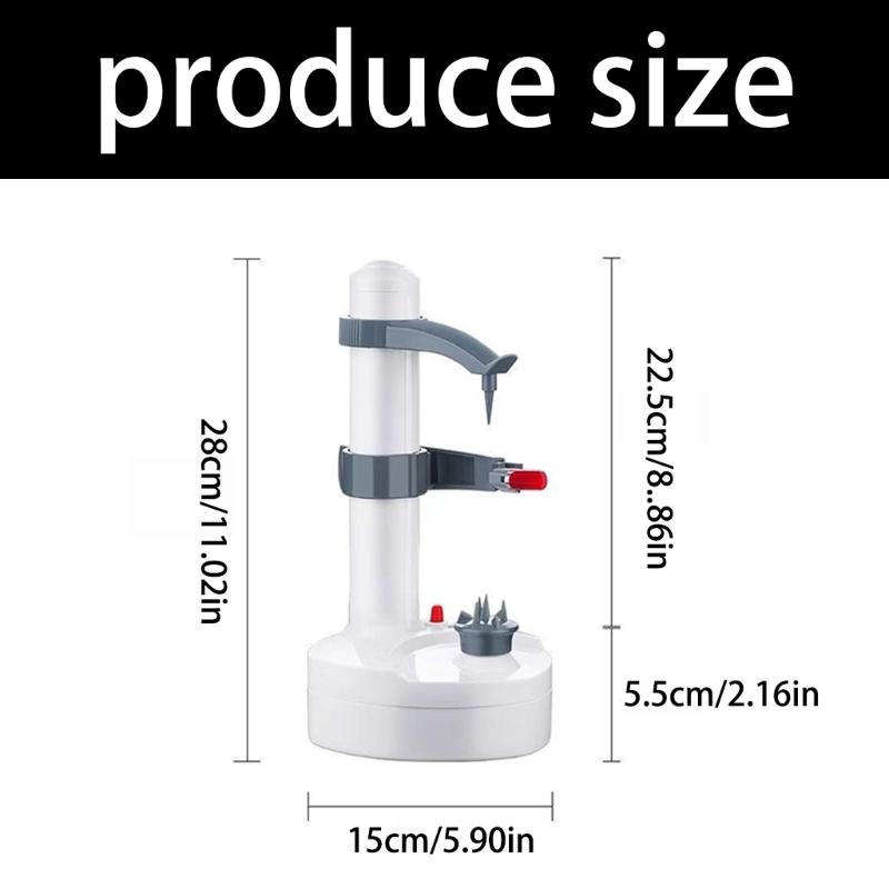 Electric Peeler Automatic Potato Peeling Machine with Blade For Fruit Vegetables Quick Peeling Easy Storage Kitchen Tool