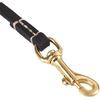 4FT / 5FT / 6FT Geninue Leather Leash for Small to Medium Dogs Training and Walking - Color Black/Brown