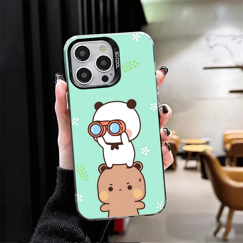 Bubu Dudu Cartoon Cute Soft Phone Case for iPhone 15 16 17 Pro Max 17Air 16E 14 Plus 13 12 Mini Shockproof Cover Back Shell