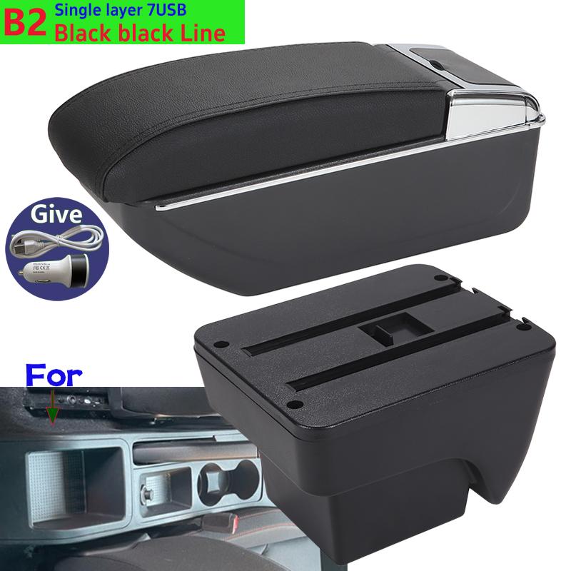 USYM3 For Seat Ibiza Armrest Box For Seat Ibiza 6j MK4 IV 6L Car Armrest 2018-2025 Storage Box Retrofit Parts Interior Car Accessories