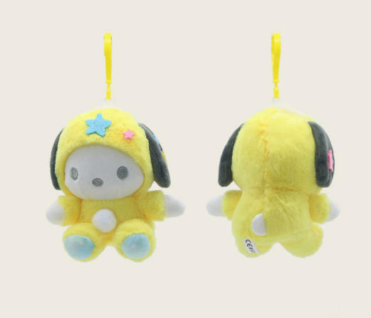 Sanrio Star Pajamas Kuromi My Melody Pom Pom Purin Pochacco Plushies Pendant Figure Toy Children'S Gift Plush Kawaii