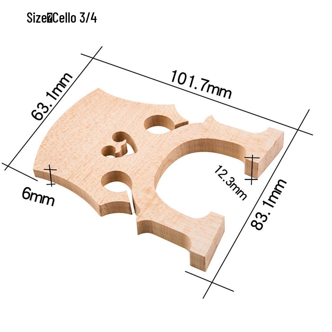 

Кленовий міст для контрабаса та віолончелі