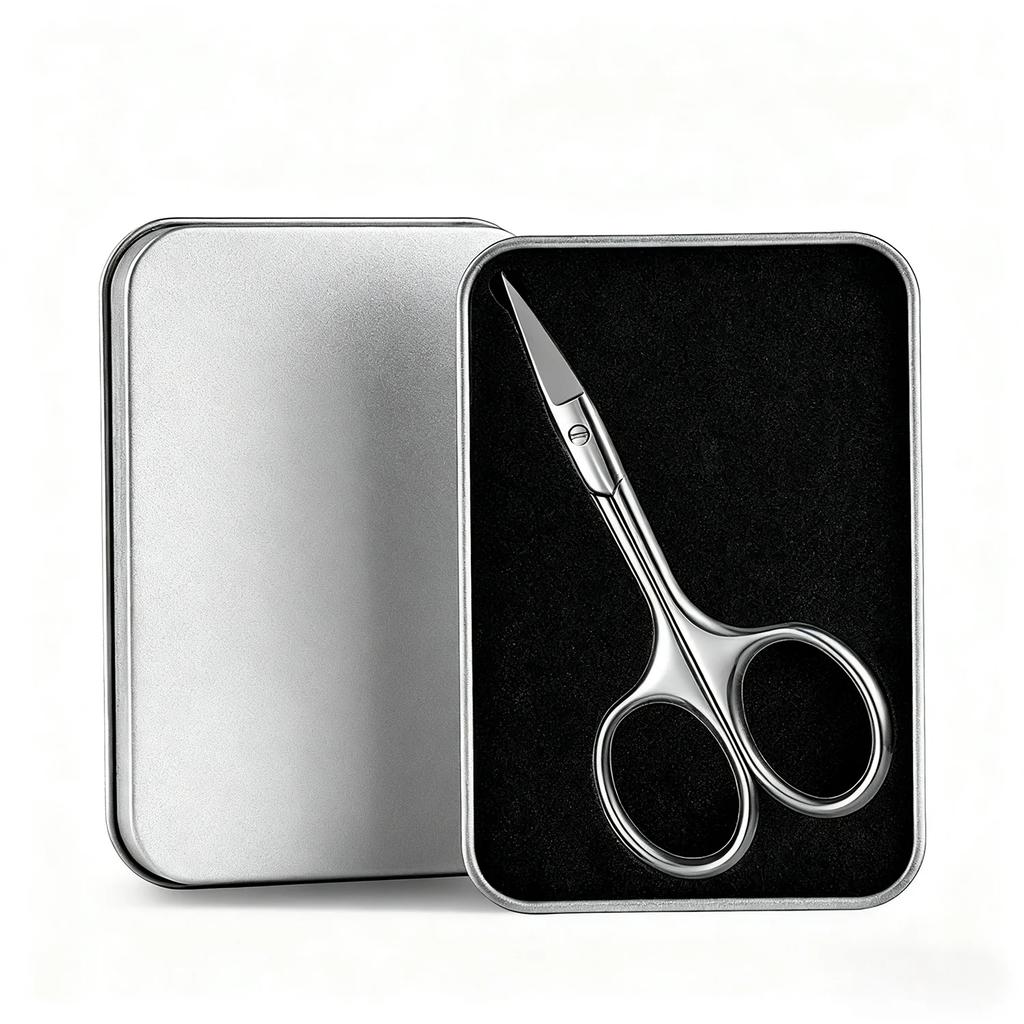 Professional Manicure Scissors Stainless Steel Cuticle Precision Beauty Grooming for Nail Facial Hair Eyebrow Eyelash Nose Hair
