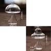 Mushroom Style Hydroponics Plant Vase DIY Transparent Glass Vase  Home Decor