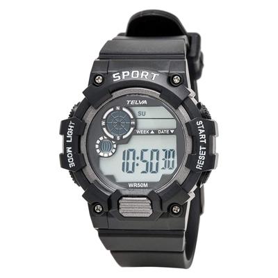 CREPHA TE-D280-BKW - Men's Waterproof DigitalWatch