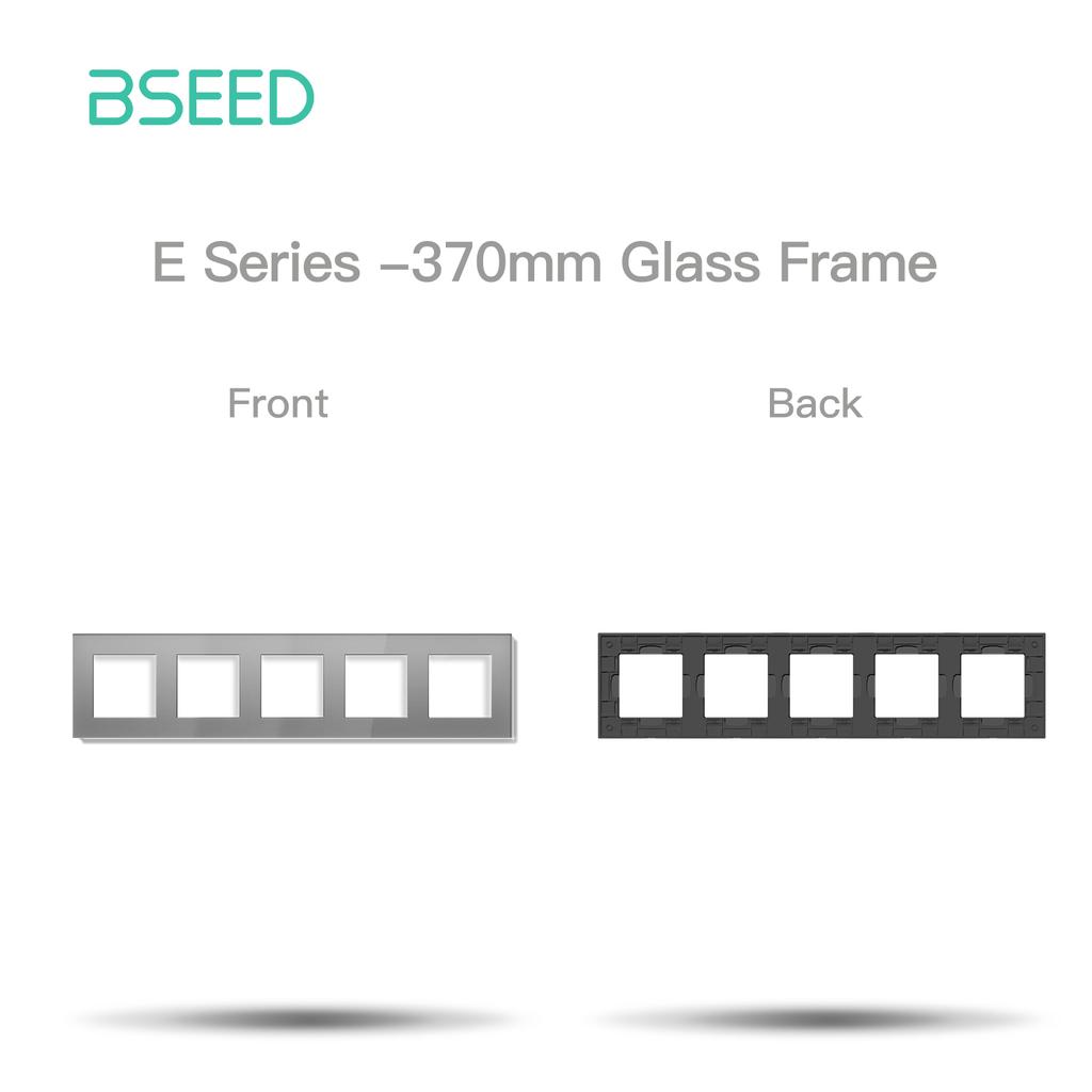 BSEED WIFI Click Switch Modules Smart Light Switch Parts White Glass Frame DIY Combination Wall Sockets USB Charge Key E-Series