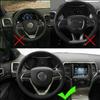 Carbon Fiber Steering Wheel Trim Cover for 2014-20 Jeep Cherokee Grand Cherokee