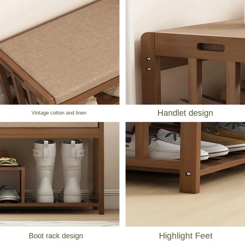 Light Luxury Shoe Changing Stool Home Doorway Bench Leisure Bedside Stool Cloakroom Wearing Shoes Stool Entryway